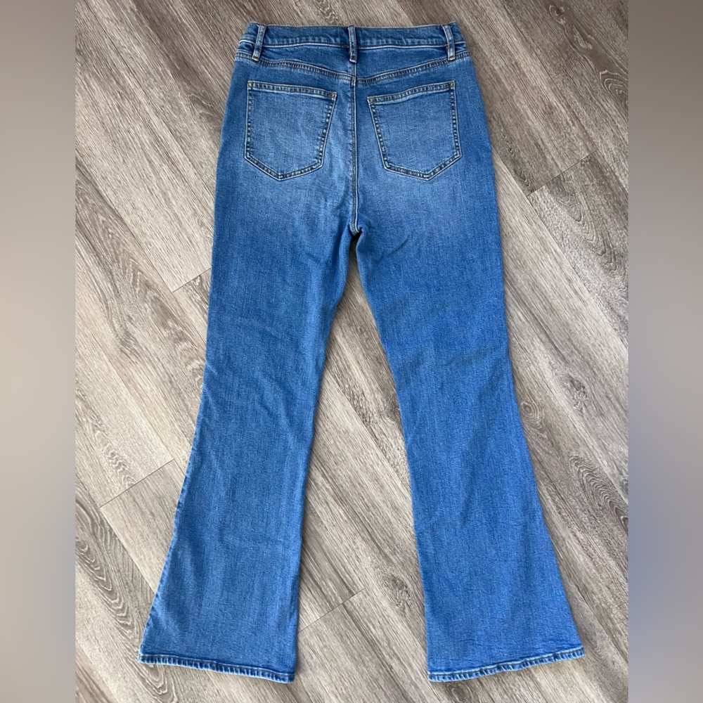 Ann Taylor The Flare Patch Pocket Button-Front Je… - image 2